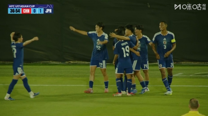 kaiyun.com-丢球了！U17男足第37分钟被进球，日本队1-0领先